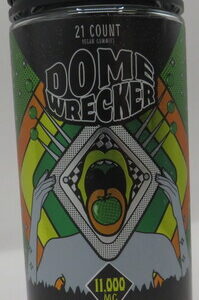 DOMEWRECKER D9 THCP GUMMIES SOUR APPLE 11GM 21PK