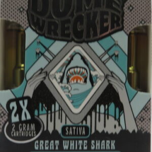 DOMEWRECKER THCA CART GREAT WHITE 2X2G