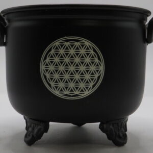 METAL BURNER 4IN FLOWER OF LIFE U6
