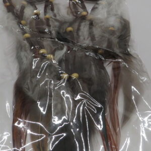 DREAM CATCHER OWL EYES BROWN SUEDE DC76