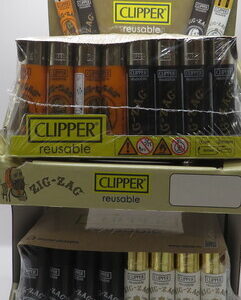 CLIPPER ZIG ZAG LIGHTERS CP11 DISPLAY 2/48 96CT