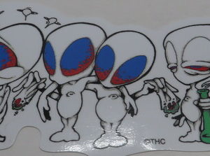 STICKER ALIENS SMOKING CS-0034