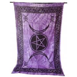 TAPESTRY 72X108 TRIPLE MOON PENTAGRAM CPS-TGP
