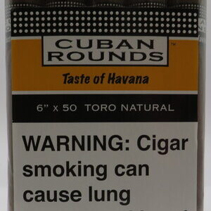 CUBAN ROUNDS TORO 6X50 NATURAL BUNDLE 20CT