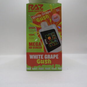 RAZ 25K WHITE GRAPE GUSH BX 5CT