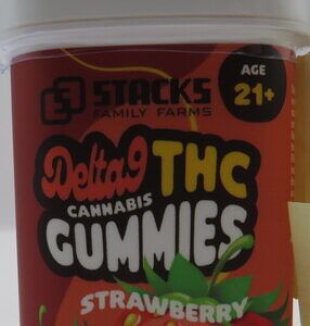 STACKS D9 THC GUMMIES STRAWBERRY 5PK