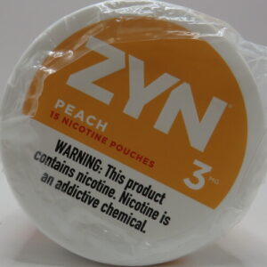 ZYN CR POUCHES PEACH 3MG ROLL 5CT