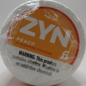ZYN CR POUCHES PEACH 6MG ROLL 5CT