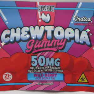 HABIT CHEWTOPIA D9 GUMMY WILD BERRY 50MG
