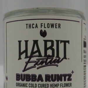 HABIT EXOTICS THCA FLOWER BUBBA RUNTZ 3.5GM