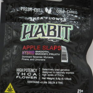 HABIT THCA FLOWER APPLE SLAPS 3.5GM