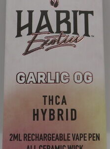 HABIT EXOTICS THCA PEN GARLIC OG 2GM