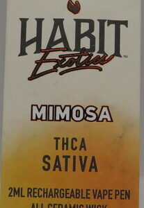HABIT EXOTICS THCA PEN MIMOSA 2GM