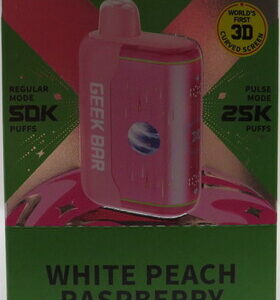 GEEKBAR PULSE X2 WHITE PEACH RASPBERRY BX 5CT