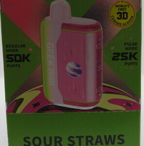 GEEKBAR PULSE X2 SOUR STRAWS BX 5CT