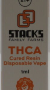 STACKS THCA DISPOSABLE TIGER BLOOD 1G