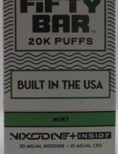 FIFTY BAR 20K NIX+CBD MINT BX 5CT