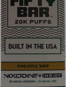 FIFTY BAR 20K NIX+CBD PINEAPPLE WHIP BX 5CT