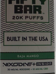 FIFTY BAR 20K NIX+CBD BAJA MANGO BX 5CT