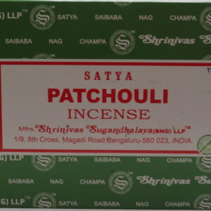 SATYA PATCHOULI INCENSE 15G BX 12CT