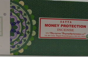 SATYA MONEY PROTECTION INCENSE 15G BX 6CT