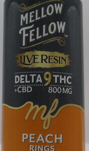MELLOW FELLOW D9+CBD GUMMIES PEACH RINGS 800MG