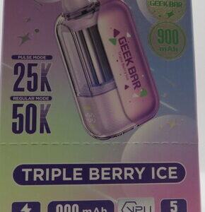 GEEKBAR CLR TRIPLE BERRY ICE BX 5CT
