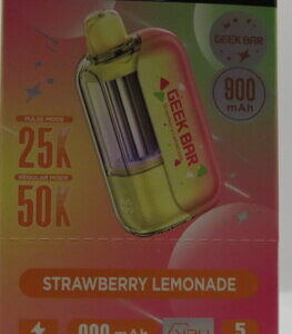 GEEKBAR CLR STRAWBERRY LEMONADE BX 5CT