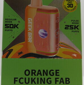 GEEKBAR PULSE X2 ORANGE FCUKING FAB BX 5CT
