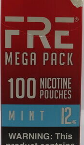 FRE POUCHES MINT 12MG MEGA PACK 100PK BX 4CT