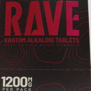 RAVE KRATOM NANO TABS CHERRY 200MG 6PK BX 10CT