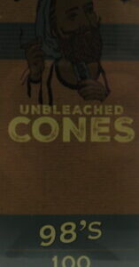 ZIG ZAG UNBLEACHED CONES 98'S TOWER 100PK