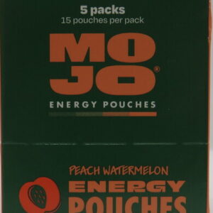MOJO ENERGY POUCHES PEACH WATERMELON 50MG BX 5CT
