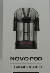 SMOK NOVO POD 0.8 CLEAR MESHED BX 3PK