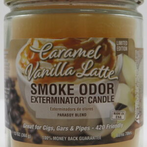 SMOKE ODOR CANDLE CARAMEL VANILLA LATTE