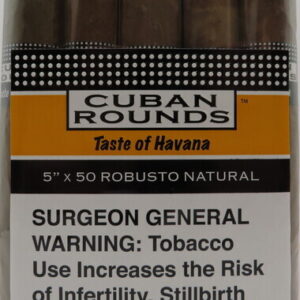 CUBAN ROUNDS ROBUSTO 5X50 NATURAL BUNDLE 20CT
